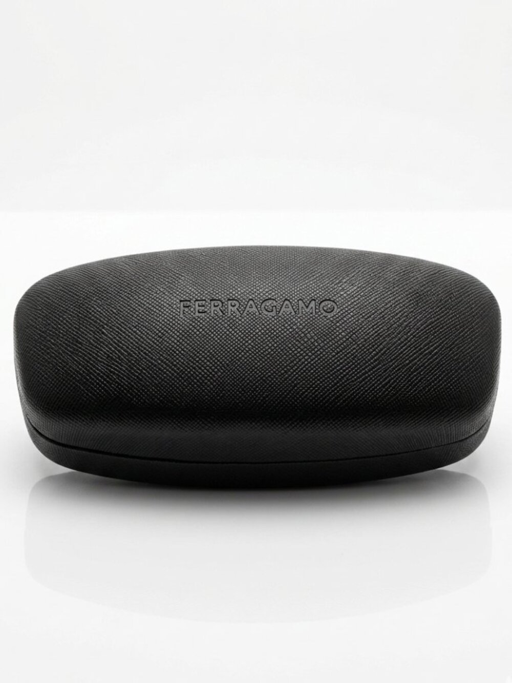 FERRAGAMO Black Hard Clamshell Eyeglass Sunglasses Case